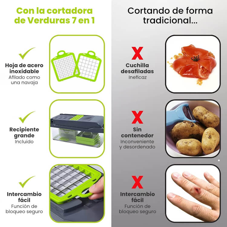Cortadora de Verduras 7 en 1