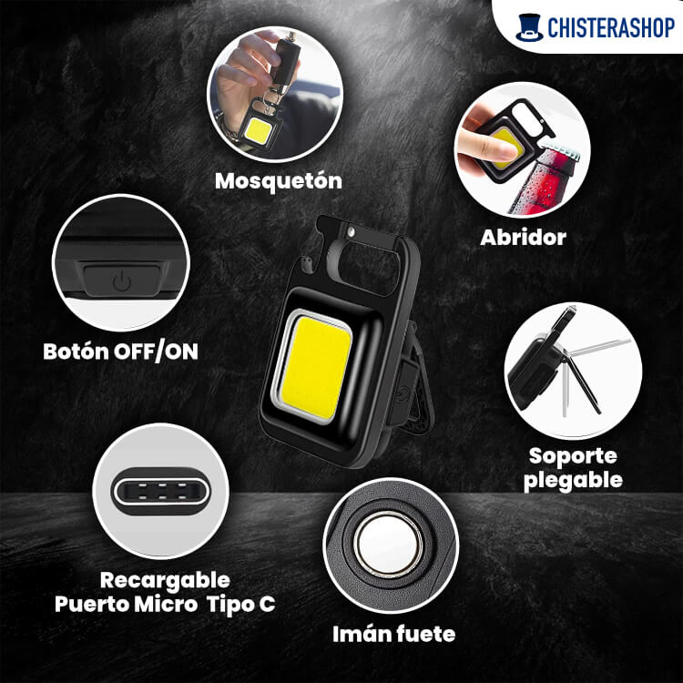 Llavero Mini Linterna [PACK 2 unidades]